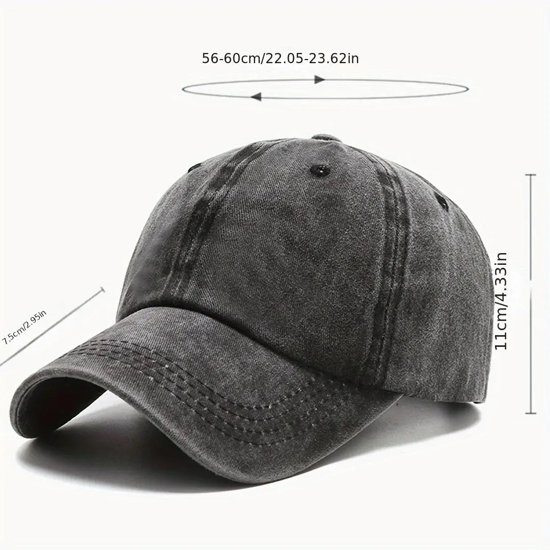 Unisex Adjustable Baseball Cap with Stretchy Fabric and Secure Drawstring Closure for Sports