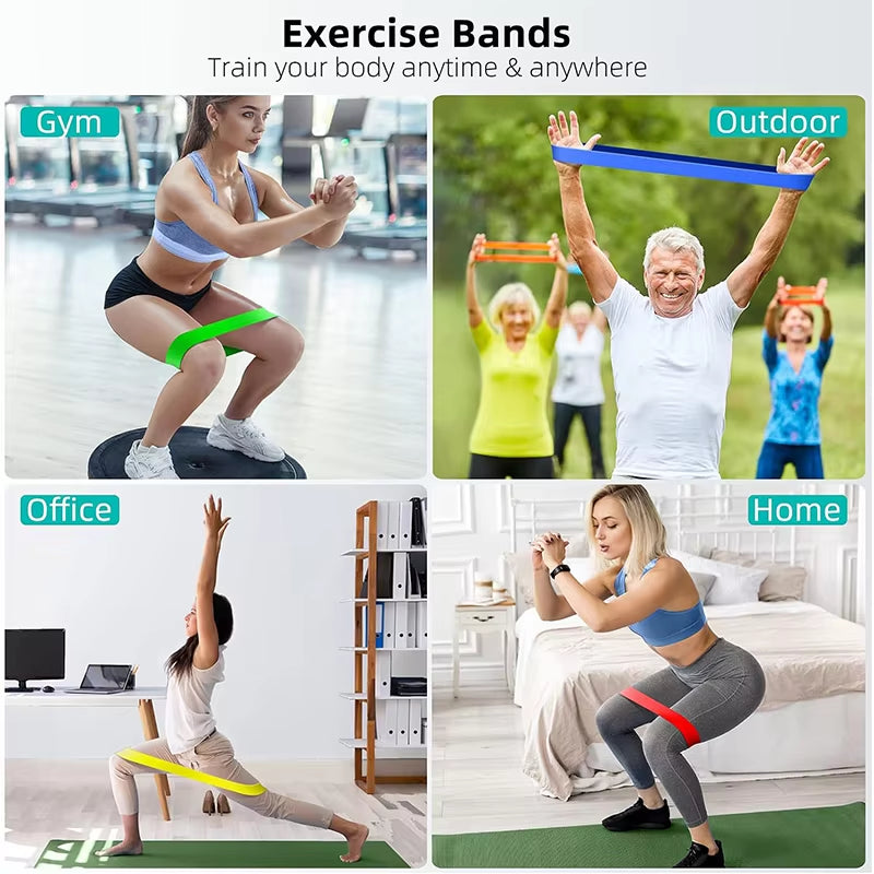 Resistance Bands for Yoga and Fitness Training - Elastic Loop Stretch Band for Hip, Leg, and Squat Exercises