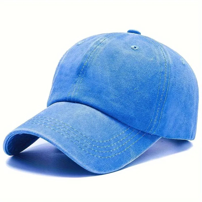 Unisex Adjustable Baseball Cap with Stretchy Fabric and Secure Drawstring Closure for Sports