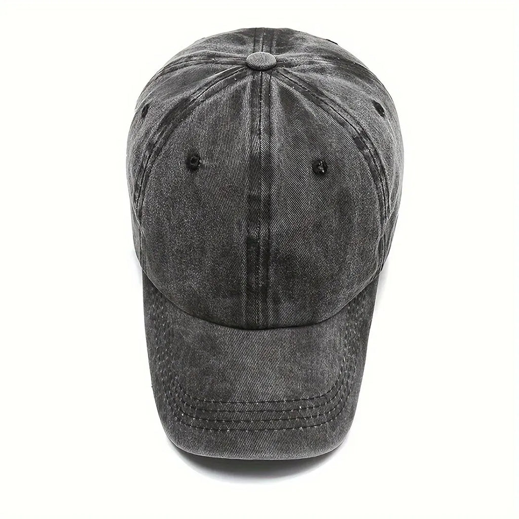 Unisex Adjustable Baseball Cap with Stretchy Fabric and Secure Drawstring Closure for Sports