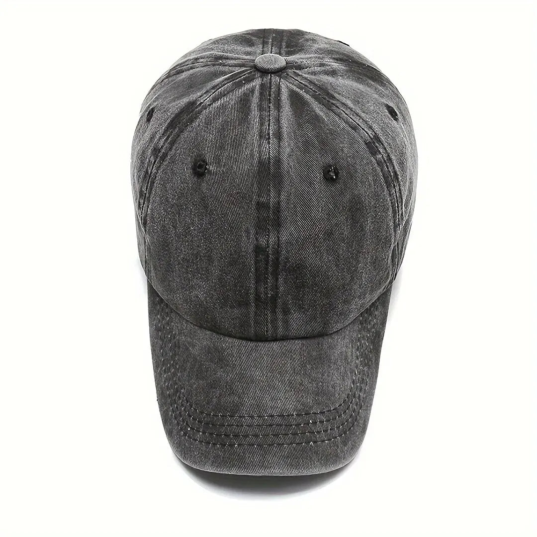 Unisex Adjustable Baseball Cap with Stretchy Fabric and Secure Drawstring Closure for Sports