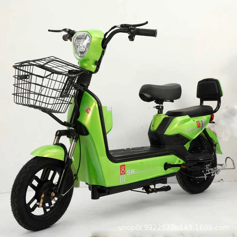 Two-Wheeled Electric Vehicle Source Factory Exports Electric Vehicle Complete Vehicle Adult Two-Wheeled Electric Bicycle Small Battery Vehicle
