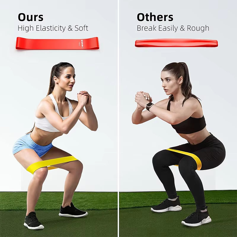 Resistance Bands for Yoga and Fitness Training - Elastic Loop Stretch Band for Hip, Leg, and Squat Exercises