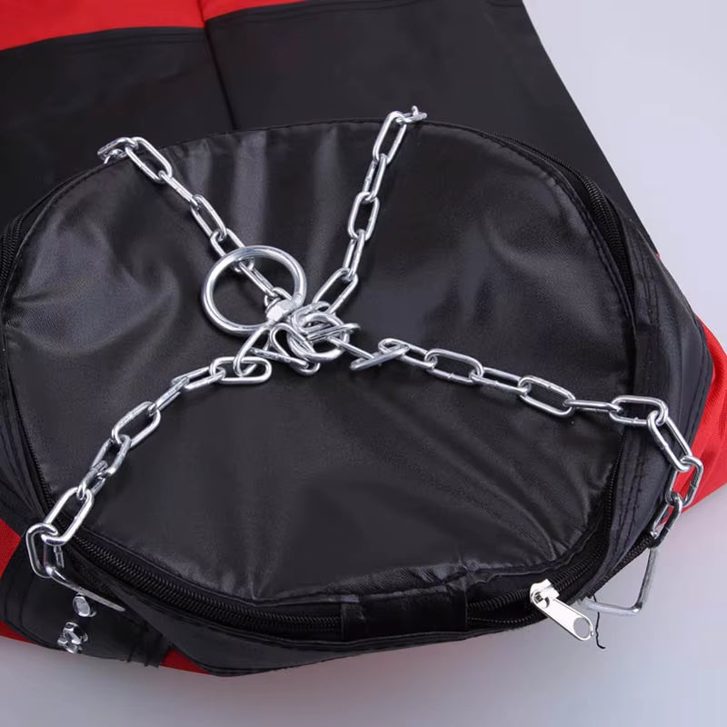 Punch Sandbag Heavy Boxing Punching Bag with Ceiling Hook Steel Chain Fitness Training MMA Kickboxing Muay Thai Karate Taekwondo