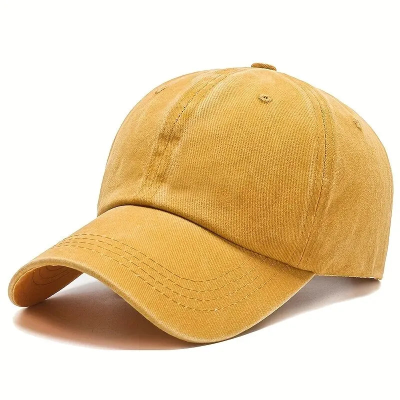 Unisex Adjustable Baseball Cap with Stretchy Fabric and Secure Drawstring Closure for Sports