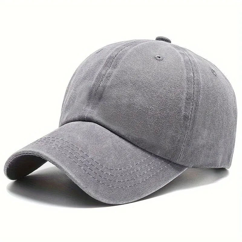 Unisex Adjustable Baseball Cap with Stretchy Fabric and Secure Drawstring Closure for Sports