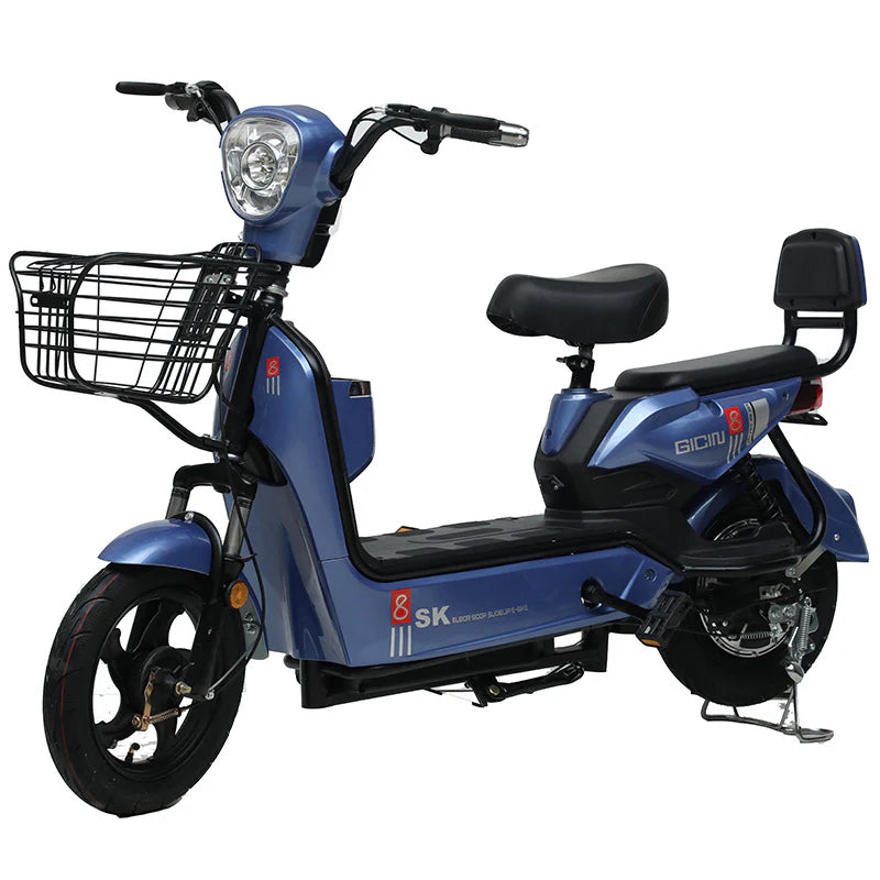 Two-Wheeled Electric Vehicle Source Factory Exports Electric Vehicle Complete Vehicle Adult Two-Wheeled Electric Bicycle Small Battery Vehicle
